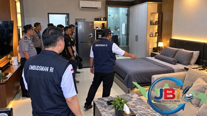 ditemukan kamar layaknya di apartemen di lapas podok rajegcibinong oleh ombusman