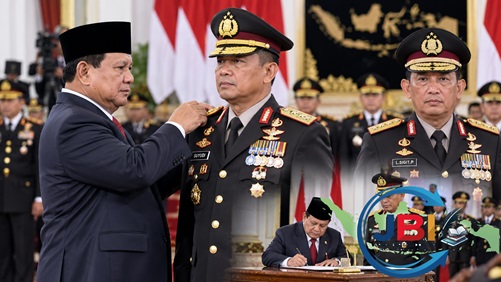 serah terima jabatan Kapolri Di istana
