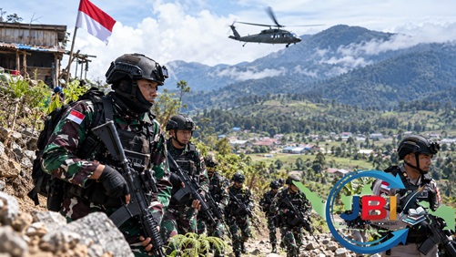 Patroli Taktis di Pegunungan Indonesia
